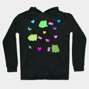 Rotund Pansexual Frogs Hoodie